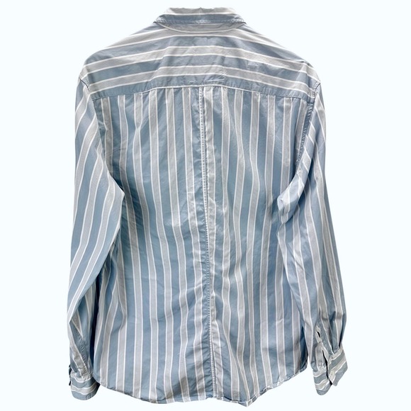 Frank & Eileen Finbar Mens Size M Striped Button Down Long Sleeve Shirt Casual - Picture 5 of 9